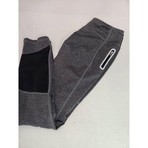 Reebok Womens Leggings Size‎ M Dark Grey Marled Zippered Pocket